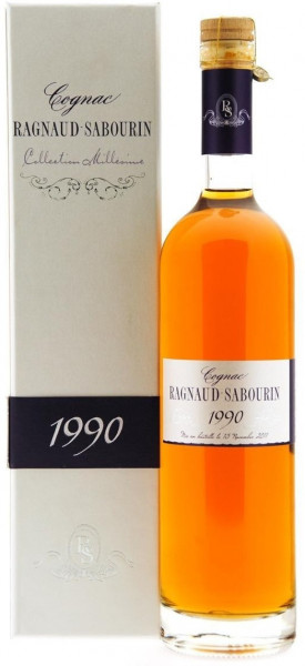 Раньо-Сабуран, Гранд Шампань Премье Крю, 1990, в подарочной коробке, 700 мл - 0,7 л