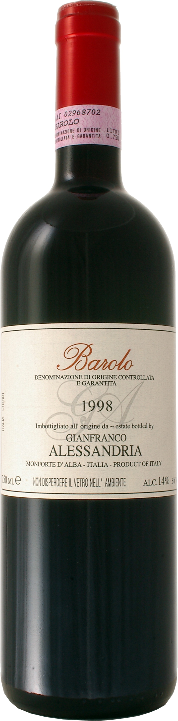 Джанфранко Алессандрия Бароло 2003 DOCG - 0,75 л