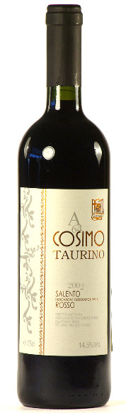 Козимо Таурино Саленто Россо 2002 IGT - 0,75 л