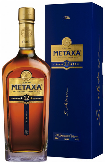 Метакса 12 звезд Подарочная упаковка - 0,7 л