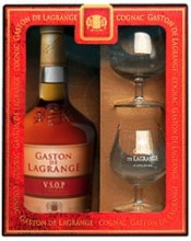 Гастон де Лагранж В.С.О.П. в коробке с 2-мя бокалами - 0,7 л