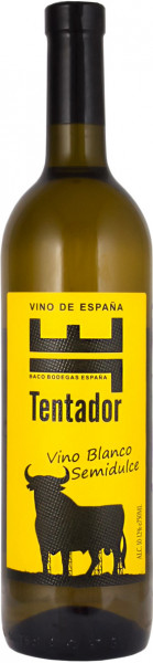 Вино "Эль Тентадор", Белое полусладкое - 0,75 л