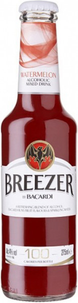 Бакарди Бризер Арбуз, газированный напиток на основе рома - 0,275 л