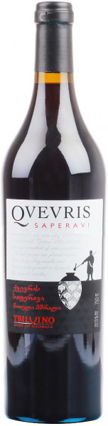 Вино Тбилвино, "Квеврис" Саперави, 2014 - 0,75 л