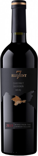 Вино "7 Элемент" Каберне Совиньон, 2019 - 0,75 л