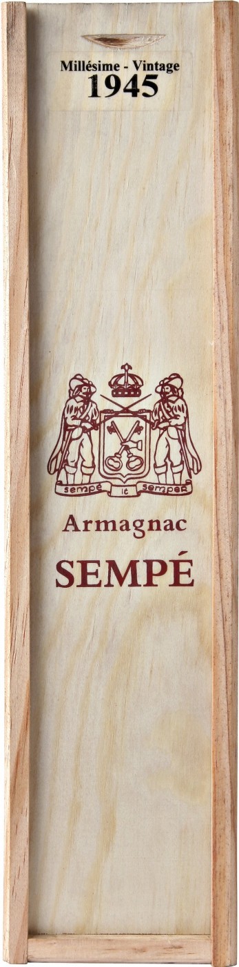 Семпе, Миллезим, 1945, в деревянной коробке - 0.5 л