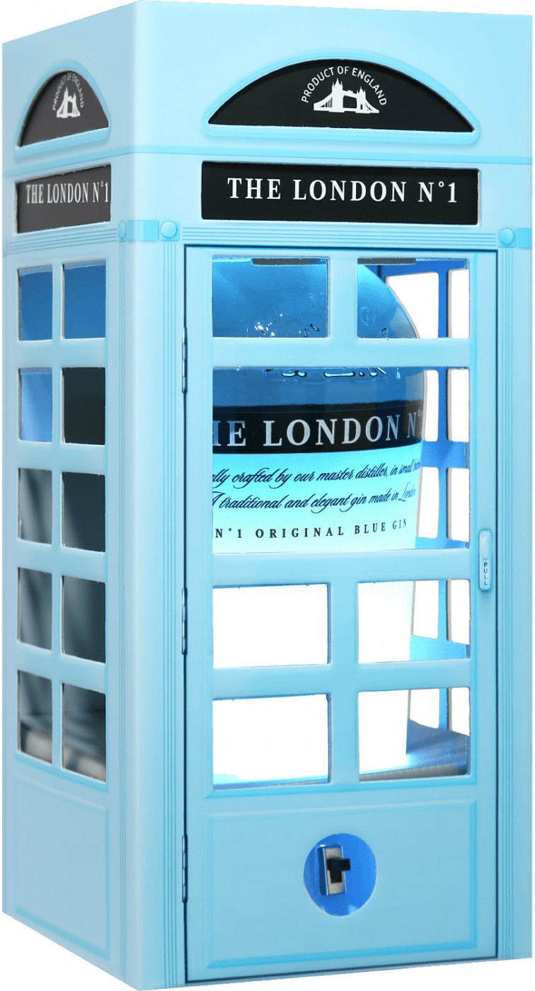 Лондон №1 Ориджинал Блю Джин, в подарочной коробке "Телефонная Будка" - 0.7 л