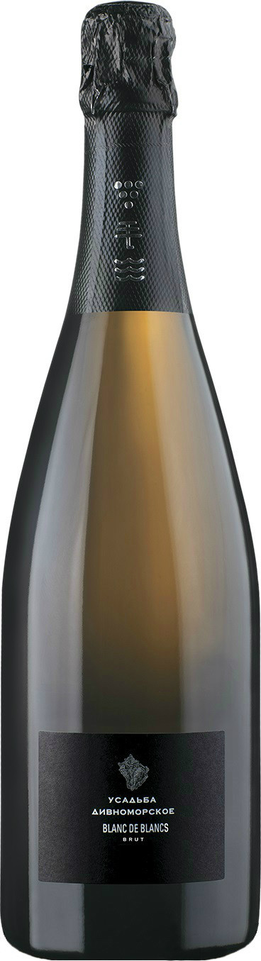 Игристое вино "Усадьба Дивноморское" Блан де Блан Брют - 750 мл