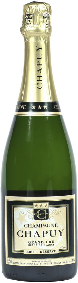 Шампань Шапюи, Брют Резерв Блан де Блан Гран Крю, 2009 - 750 мл