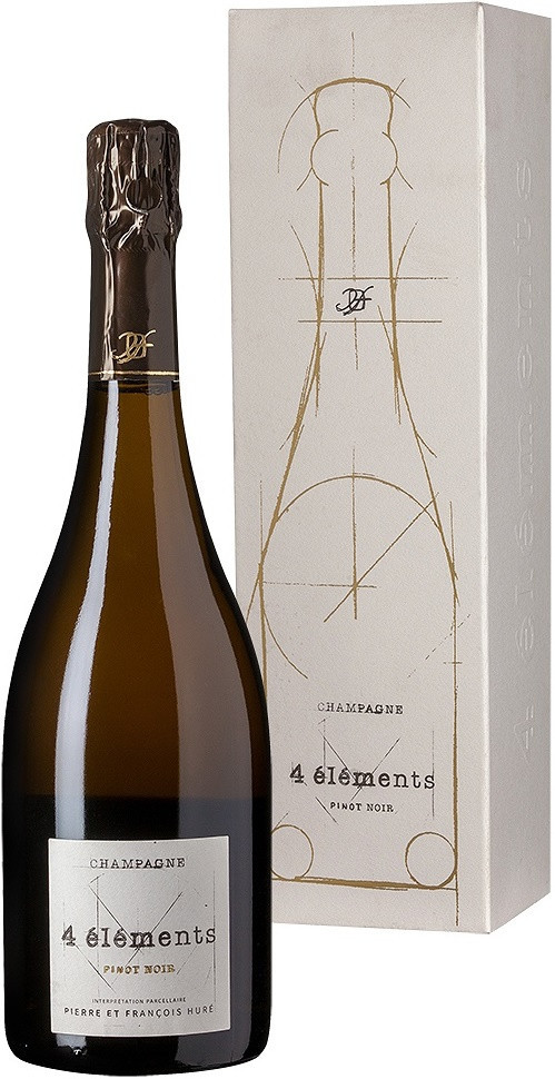 Шампань Уре Фрер, "4 Элеман" Пино Нуар Экстра Брют, 2015, в подарочной коробке - 750 мл
