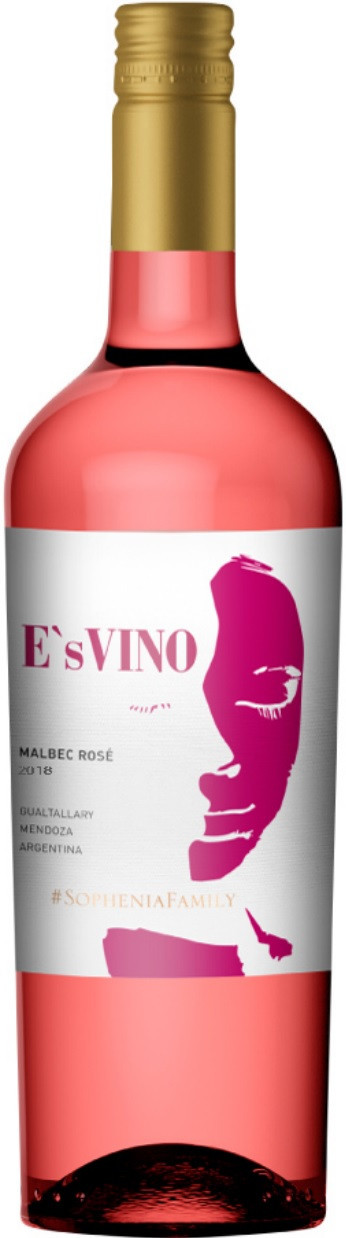 "Е'с Вино" Мальбек Розе, 2018 - 750 мл